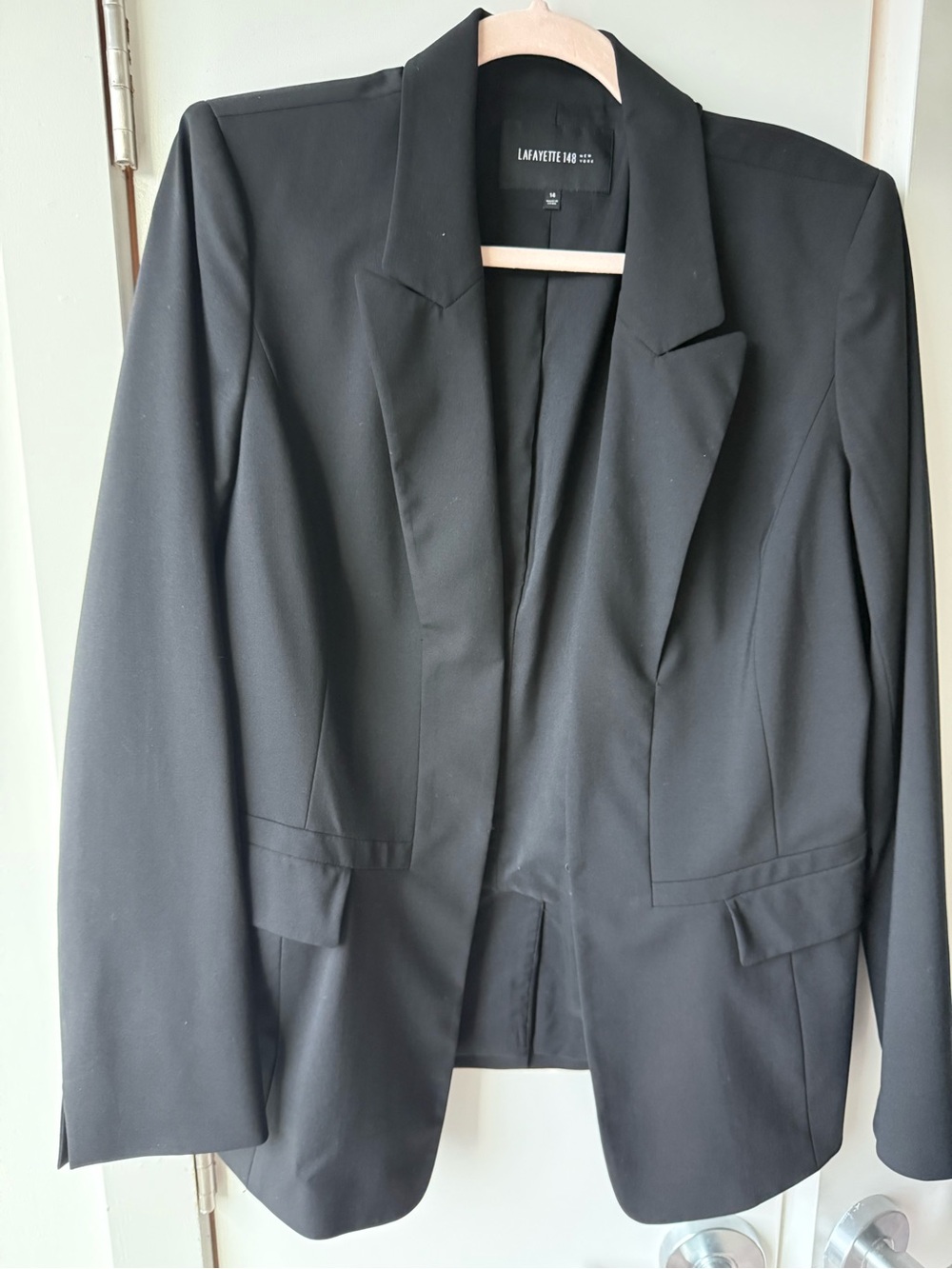 Lafayette 148 New York Black Tailored Women's Blazer